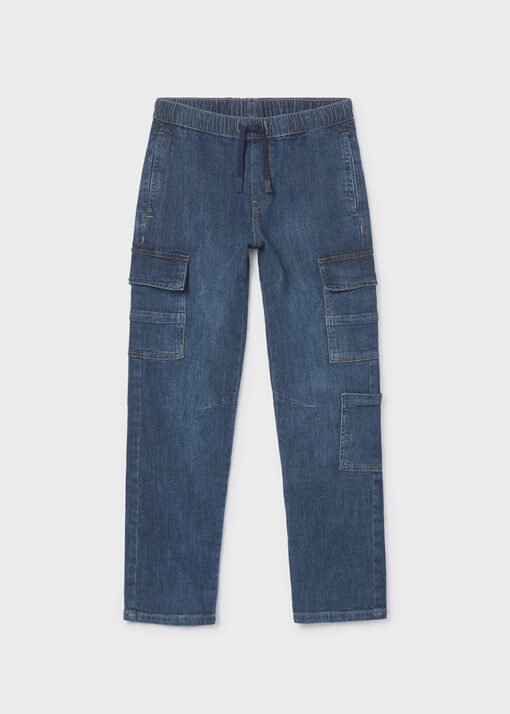 Mayoral Παντελονι denim jogger cargo (#26-06570-017) - Image 4