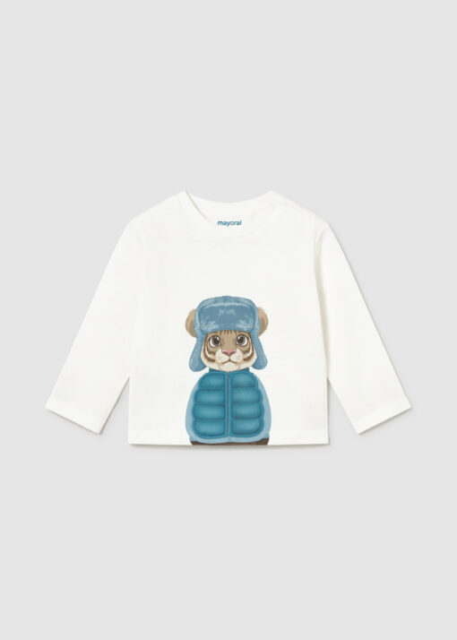 Mayoral T-Shirt μακρ/κο ζωακια play (#16-02015-018)