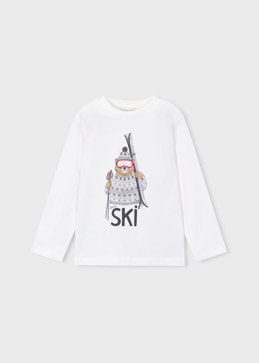 Mayoral Μπλουζα μακρυμ αρκουδα ski (#16-04024-077) - Image 2