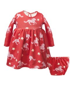 Two In A Castle - TC MAGIC HORSES BABY DRESS W/PANTIES NB+ --- ΦΟΡΕΜΑ ΒΒ - T7500