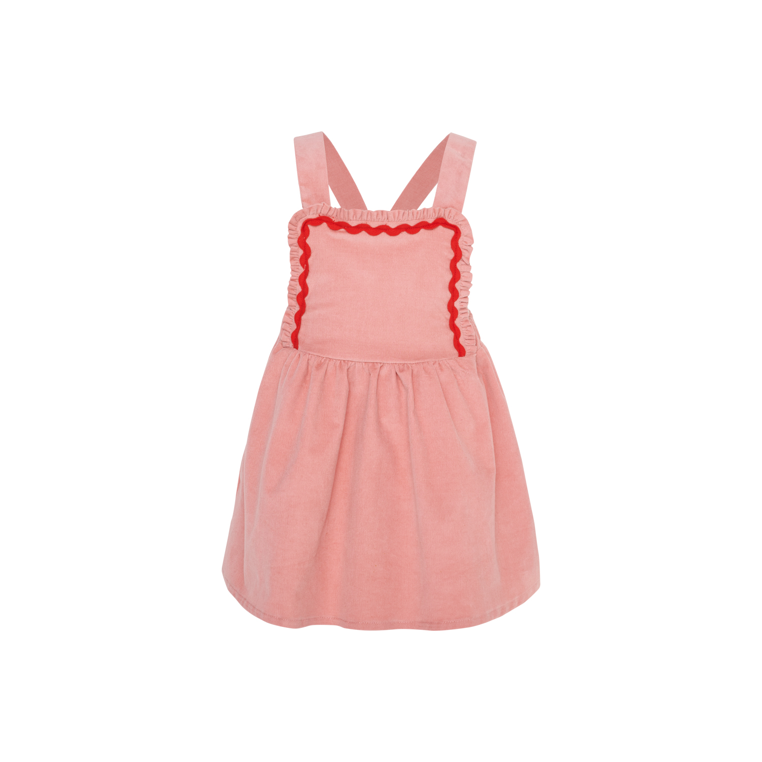 Two In A Castle - TC RASPBERRY PUFF SET W/COTTLE DUNGAREES DRESS & TOP BABY- --- ΣΕΤ ΒΒ ΚΟΡΙΤΣΙ - T7516 - Image 2