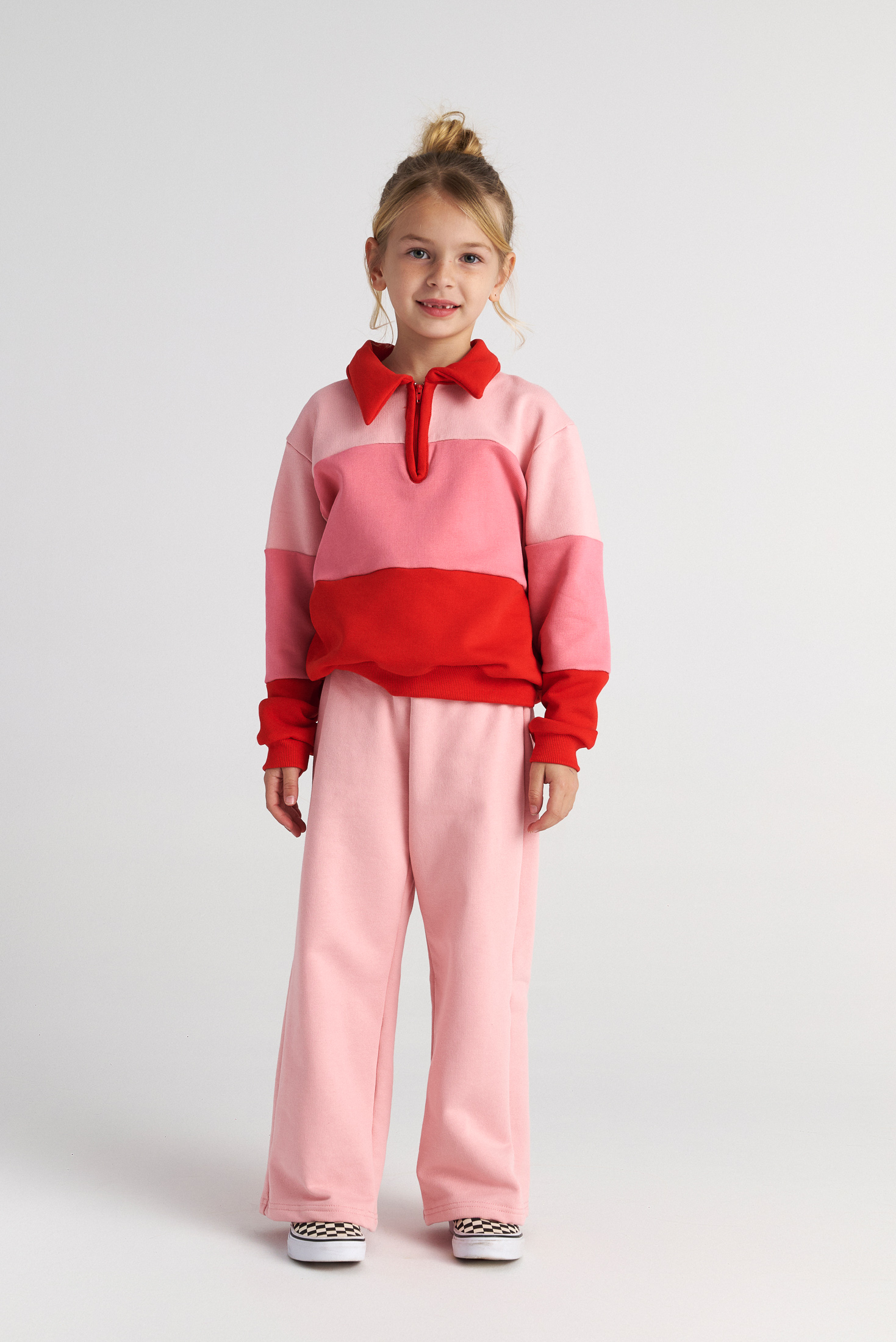 Two In A Castle - TC RASPBERRY PUFF SET W/TENNIS SWEATER & PANTS KID --- ΣΕΤ ΚΟΡΙΤΣΙ ΜΝ - T7520 - Image 2