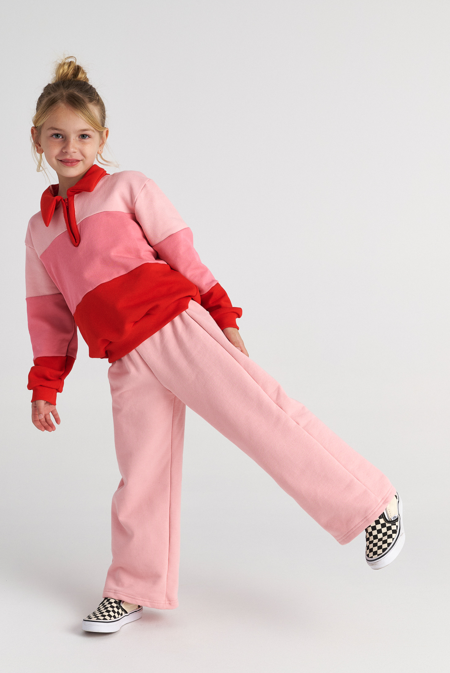 Two In A Castle - TC RASPBERRY PUFF SET W/TENNIS SWEATER & PANTS KID --- ΣΕΤ ΚΟΡΙΤΣΙ ΜΝ - T7520 - Image 3