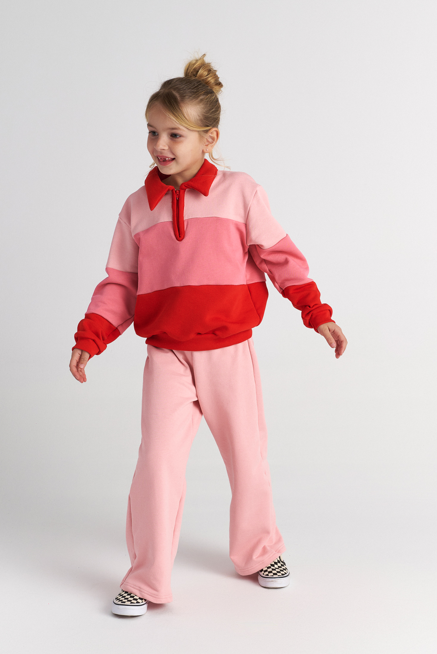 Two In A Castle - TC RASPBERRY PUFF SET W/TENNIS SWEATER & PANTS KID --- ΣΕΤ ΚΟΡΙΤΣΙ ΜΝ - T7520 - Image 4