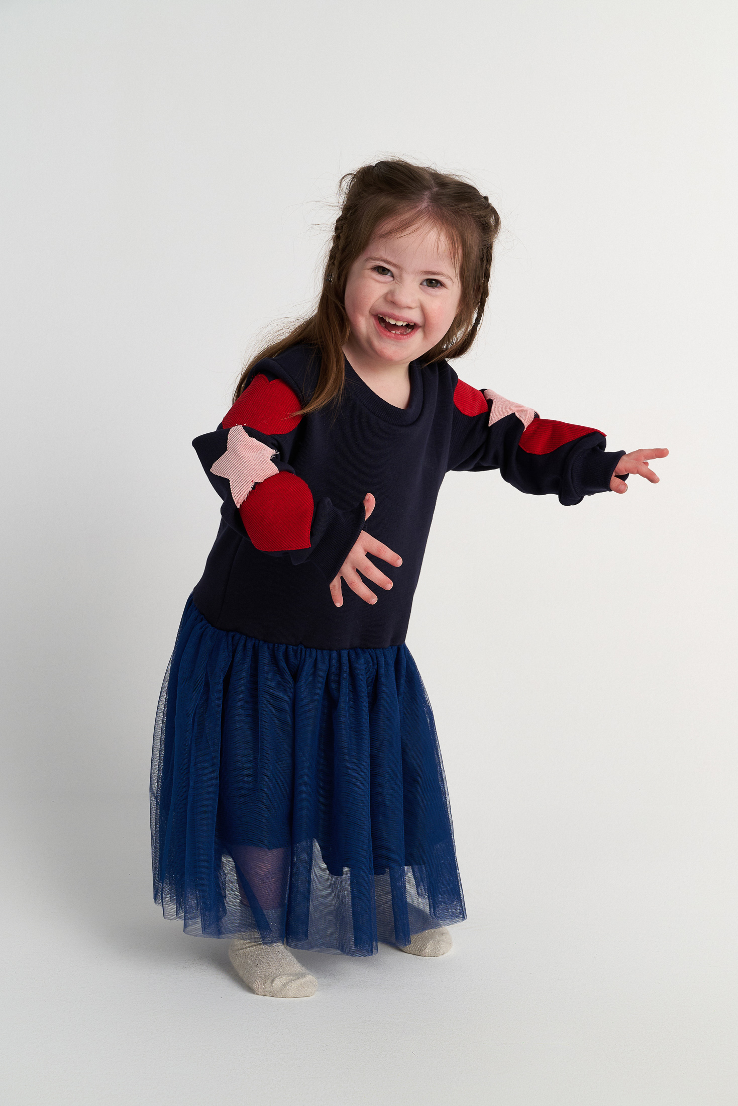 Two In A Castle - TC GALACTIC HEARTS TUTU SWEATER DRESS KID --- ΦΟΡΕΜΑ - T7526 - Image 2