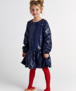 Two In A Castle - TC MIDNIGHT MOON DENIM SEQUINS DRESS KID --- ΦΟΡΕΜΑ - T7555