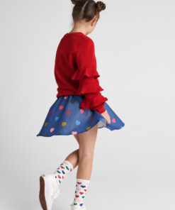 Two In A Castle - TC HEART CONFETTI ALLOVER HEARTS SKIRT KID --- ΦΟΥΣΤΑ-ΖΥΠ ΚΥΛΟΤ - T7574